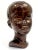 Mid-Century Modern 1970s Brown Glazed Ceramic Bust of a Boy For Sale - Image 3 of 12