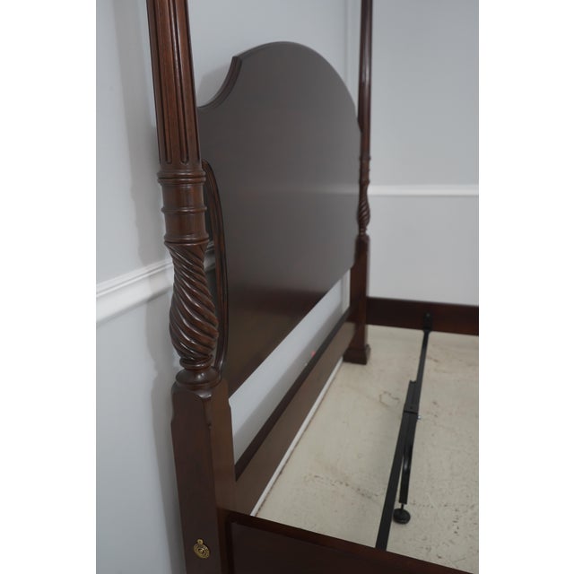 Henkel Harris Henkel Harris Model 307 Mahogany Queen Size Poster Bed For Sale - Image 4 of 17