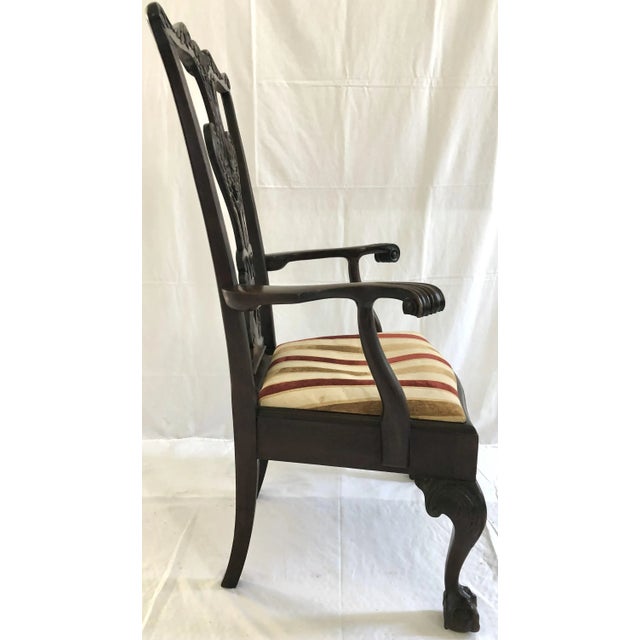 Late 19th Century Overscaled American Chippendale Portrait Chair For Sale In Charleston - Image 6 of 10