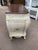 Wood Late 20th Century White Bombay Style Chest of Drawers Dresser, Floral Print, Finished Woodgrain Top, 4 Drawers, Carved For Sale - Image 7 of 12