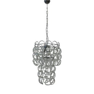 Murano Glass Chandelier from the 1970s attributed to the Vistosi Company For Sale