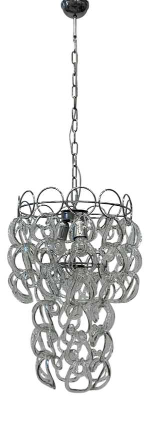 Murano Glass Chandelier from the 1970s attributed to the Vistosi Company