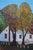Margaret Skiles White Farmhouse in Autumn Oil Painting on Board 30" For Sale - Image 4 of 13