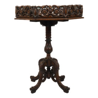 Antique Mahogany Showcase Table For Sale