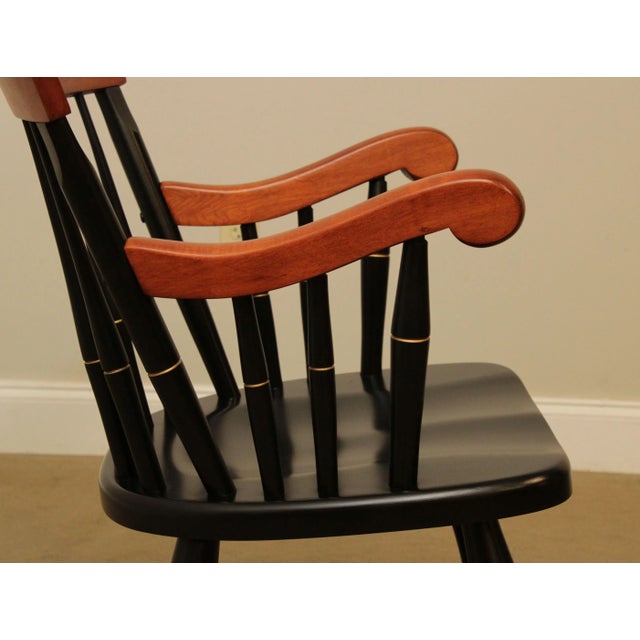 Saint Augustine Preparatory School Black with Cherry University Armchair For Sale - Image 9 of 13