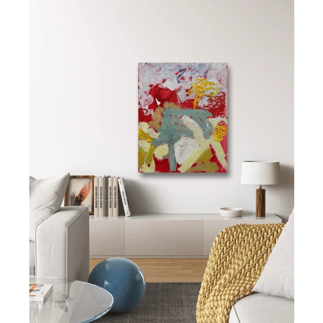 2020s Matthew Izzo Abstract Oil Painting on Canvas 16" X 20" For Sale - Image 5 of 5