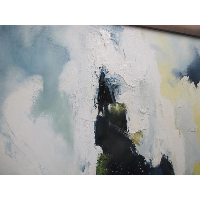 Blue Cecy Colichon Peruvian Abstract Impasto Modernist Art Oil Painting Dreams I For Sale - Image 8 of 9