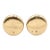 Pair of Classic 0.875 In. Brass Cabinet Drawer Knobs For Sale