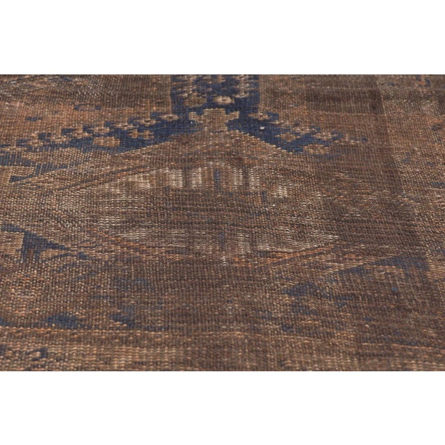Late 19th Century Distressed Antique-Worn Persian Shiraz Rug - 05'10 X 09'05 For Sale - Image 5 of 10