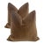 Plush 24" Hickory Down Filled Mohair Pillows - A Pair For Sale