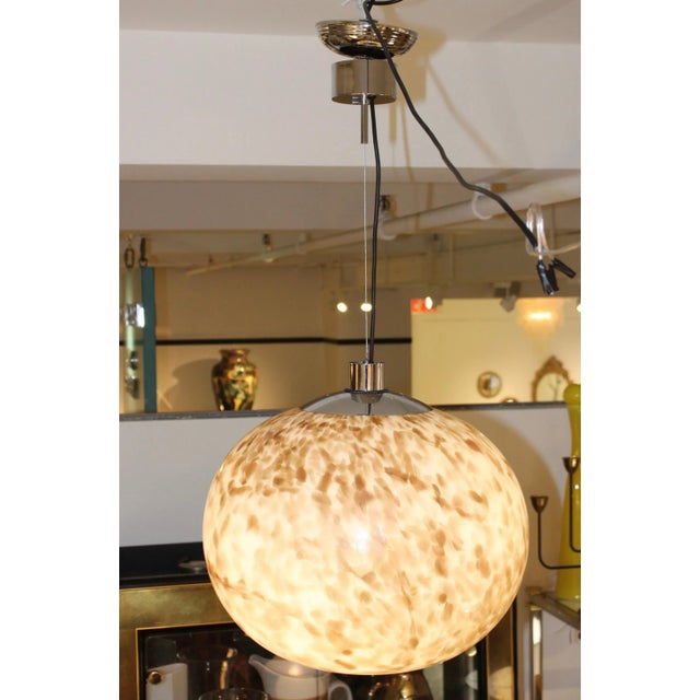 Mid-Century Modern Murano Glass Large Pendant For Sale - Image 3 of 13
