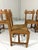 Rustic Blonde Oak Dining Chairs, 1960s, Set of 6 For Sale - Image 4 of 18