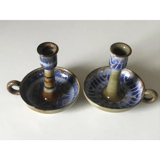 Ceramic Candleholders by Roland Moreau, Set of 2 For Sale - Image 11 of 11
