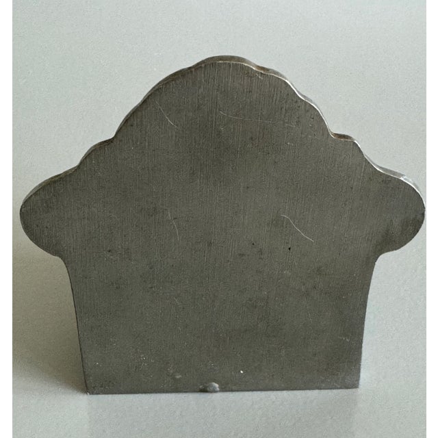 Antique Rein Zinn Pewter Salt Cellar With Hinged Lid, Made in Germany For Sale In New York - Image 6 of 7