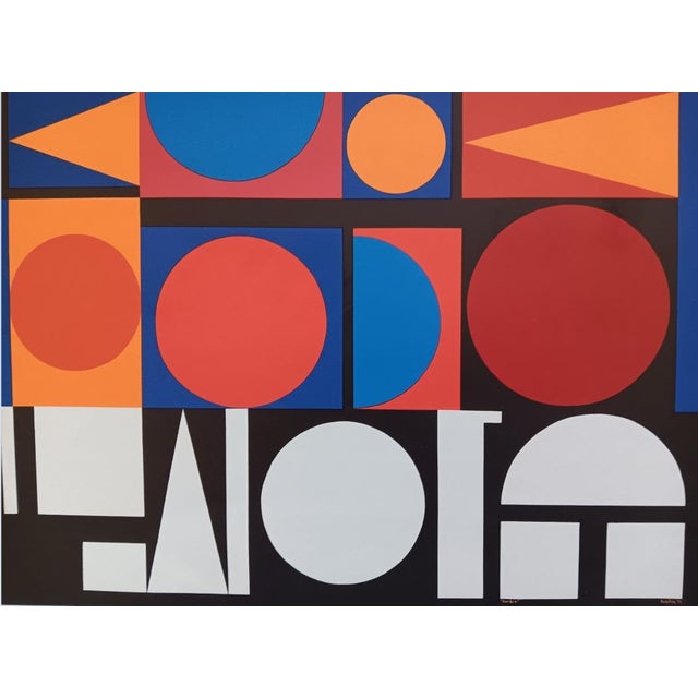 Original Exhibition Poster after Auguste Herbin, Hanover, 1967 For Sale - Image 5 of 8