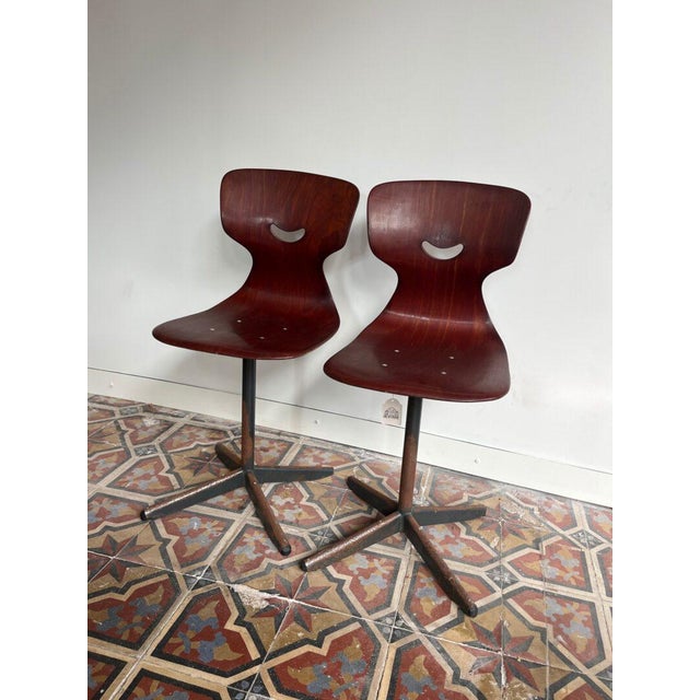 Smiley Pagholz Chairs from Thur-Op, Set of 2 For Sale - Image 5 of 5