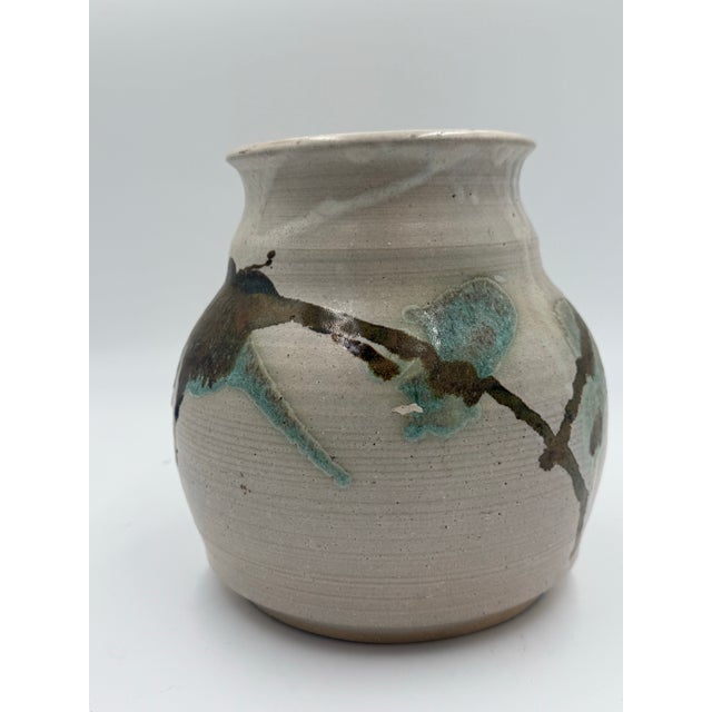 1980's Vintage Studio Pottery Vase. Signed