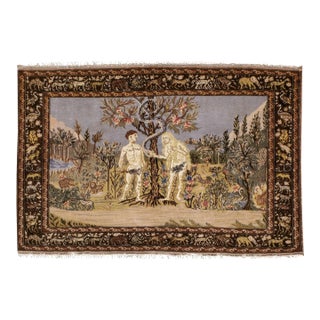 Galerie Shabab Collection Mid-20th Century Turkish Sivas Pictorial Rug For Sale
