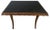 Low Italian Table with Black Glass Top, 1950s For Sale