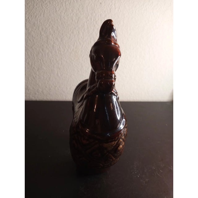 This is a vintage Glazed Ceramic 7"x9" Horse Figurine. Procured at auction BOX 16