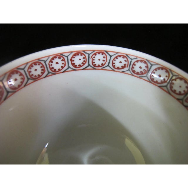 Ceramic Chinese Porcelain Famille Rose Figural Tea Cup Bowl and Saucer Set For Sale - Image 7 of 10