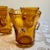 VIETRI Italian Art Deco Festival Amber Cocktail Glasses With Prunts, a Set of 6 For Sale - Image 4 of 8