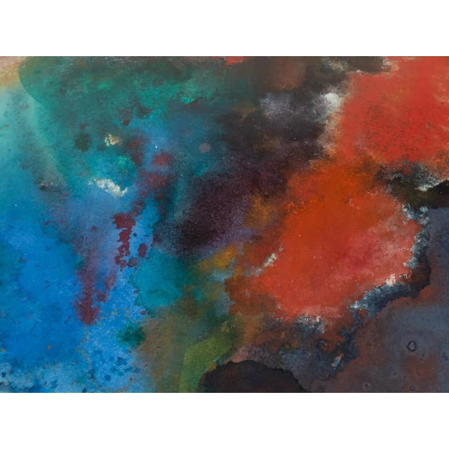 1980s Walter Habdank, Vulkanisch, Watercolor on Paper, Framed For Sale - Image 5 of 11