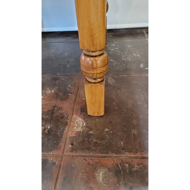 1930s 1930s Oak Draw Leaf Table 36 Squre Open 60 For Sale - Image 5 of 7