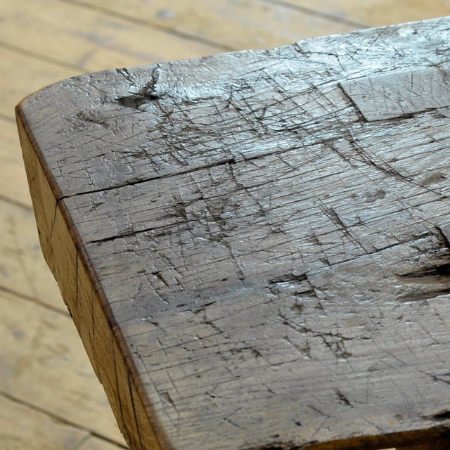 Oak Butcher's Table, 1920s For Sale - Image 9 of 12
