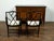 Pair of Midcentury Chinese Chippendale Style Black Faux Bamboo Armchairs For Sale In Atlanta - Image 6 of 9
