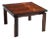 Trioh Danish Rosewood Square Floating Top Coffee Side Lamp Table 1979 For Sale