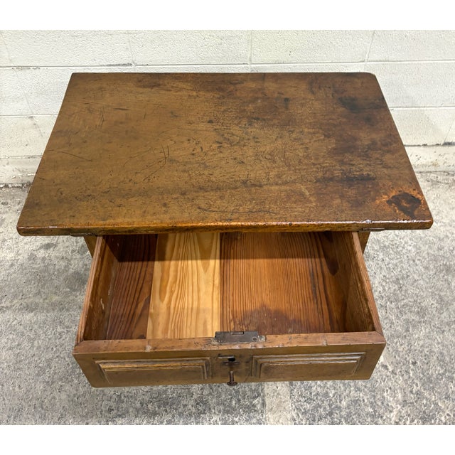 This is a gorgeous antique rustic Spanish Colonial farm table, library table, console table, or work table, believed to be...