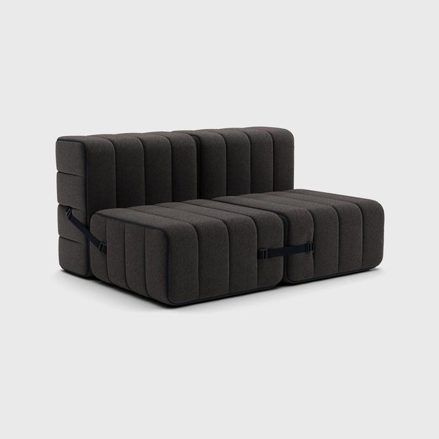 Not Yet Made - Made To Order Curt Modular Set - Flexible 2-Seater - Jet - 9108 (Brown) by Ambivalenz, Set of 4 For Sale - Image 5 of 5
