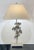 Modern Currey & Co. Modern Silver Falling Ginkgo Leaves Table Lamps Pair For Sale - Image 3 of 6