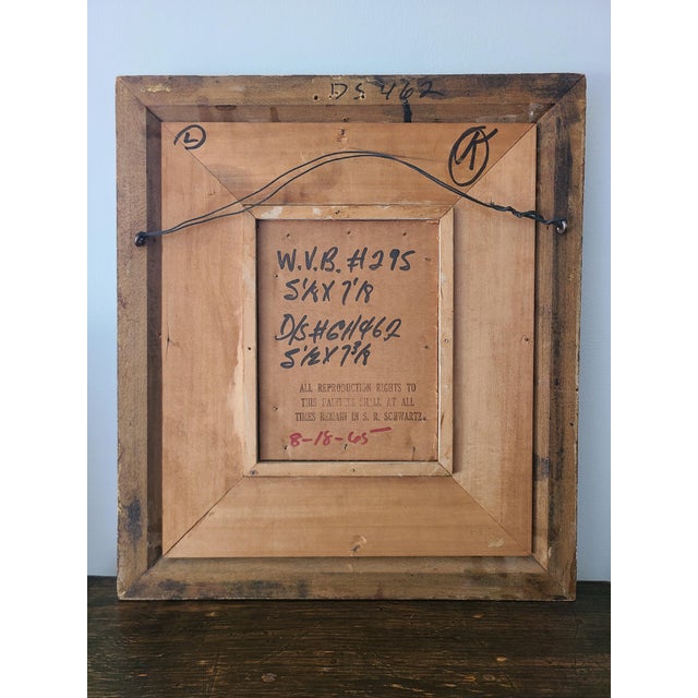 Willem Van Den Berg Rare Vintage 1960's Oil Painting Stone Masons in a Quarry For Sale - Image 11 of 15