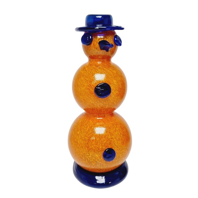 Bohemian Glass Snowman Figure, 1970s For Sale - Image 16 of 16