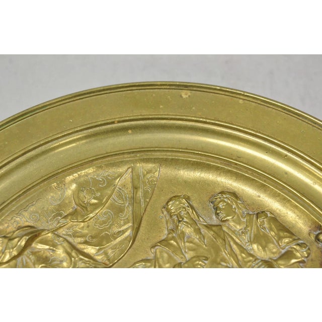 19th Century Emile Louis Picault Macbeth Bronze Relief Pedestal Compote Tazza Dish For Sale - Image 14 of 18