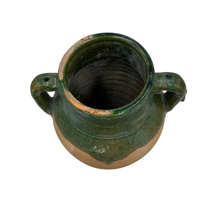1940s Vintage Turkish Terracotta Oil Jar For Sale - Image 5 of 6