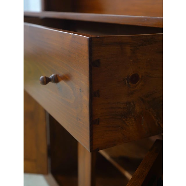 1980s Dr Dimes 2 Piece Bench Made Step Back Cupboard For Sale - Image 4 of 18