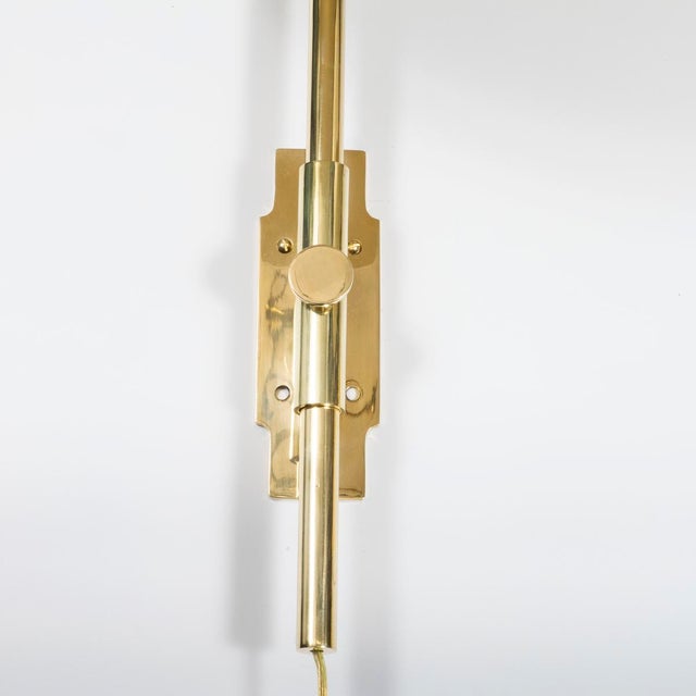 Mid-Century Modern Pair of mid-century style articulated sconces For Sale - Image 3 of 13
