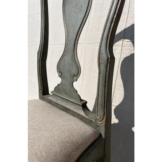 Gray Late 18th Century Polychromed Dining Chairs For Sale - Image 8 of 16