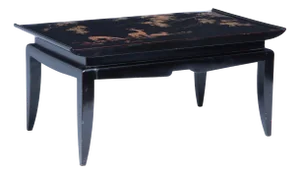 Black Lacquer and Gilt Coffee Table, 1950s