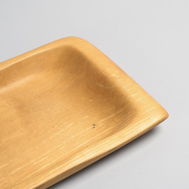 Modern Carved Wooden Dish by Alexander Noll, 1950s For Sale - Image 3 of 12