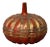 Antique Asian Gourd Form Red Lacquer Box With Gold Highlights, Hand Carved For Sale