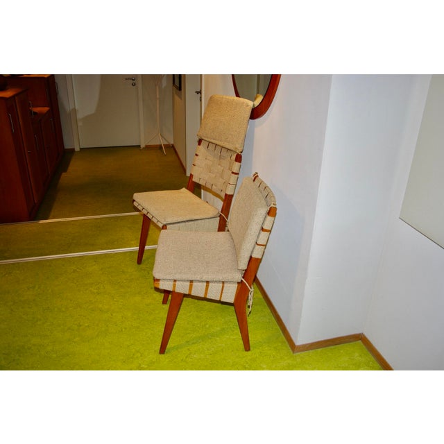 Vintage Side Chairs by Jens Risom, 1950, Set of 2 For Sale - Image 4 of 8