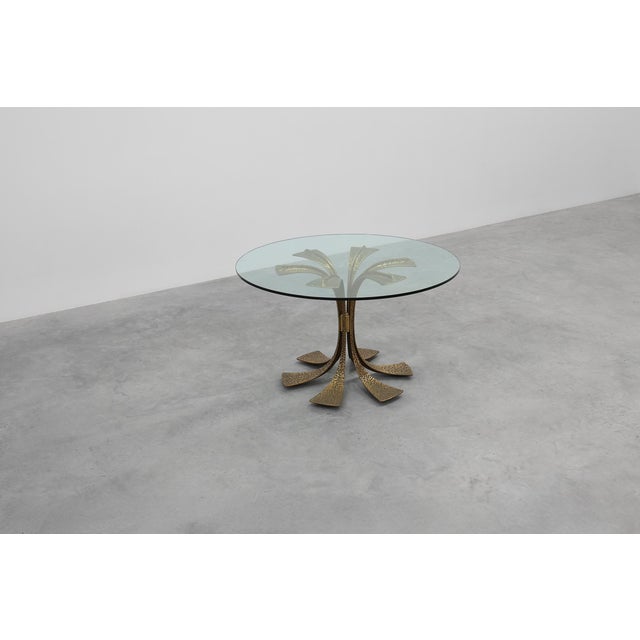 1970s Mid-Century Modern Italian Table in Bronze with Glass Top, 1970s For Sale - Image 5 of 14