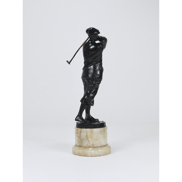 Golf Player Harry Vardon Bronze Statue by Richard Thuss, Vienna, 1925 For Sale - Image 17 of 18