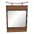 20th Century Pagoda Style Faux Rattan Metal and Wicker Wall Mirror For Sale