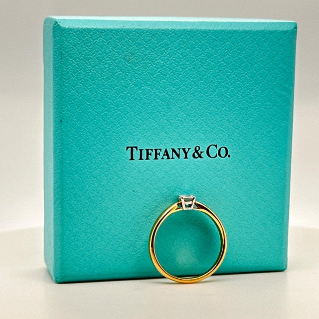 Tiffany & Co. 18ct Rose Gold & Platinum Harmony Diamond Ring 0.26ct 2 ...