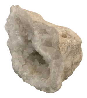 1970s Split Natural Geode Crystal Sculpture